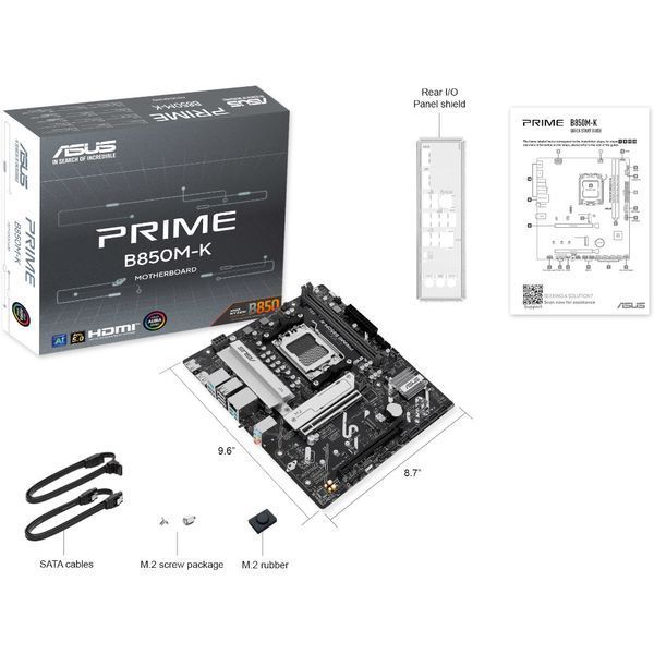 Материнська плата ASUS PRIME B850M-K PRIME B850M-K фото