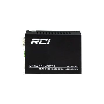 Медіаконвертер RCI 1G, SFP slot, RJ45, standart size metal case (RCI300S-GL) &mdash; фото